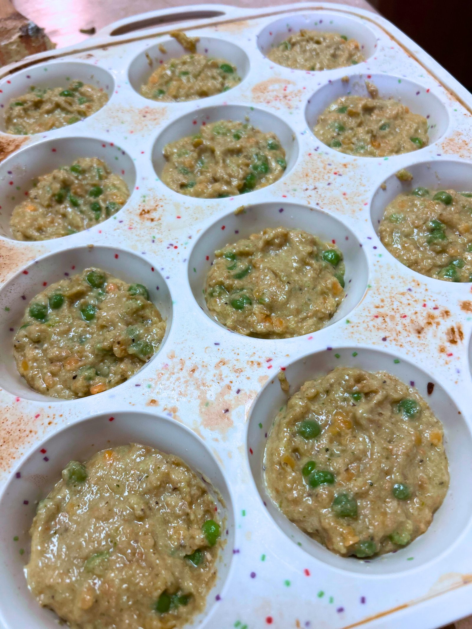 Easy lentil and veggie cups on a plate, perfect for toddlers and picky eaters