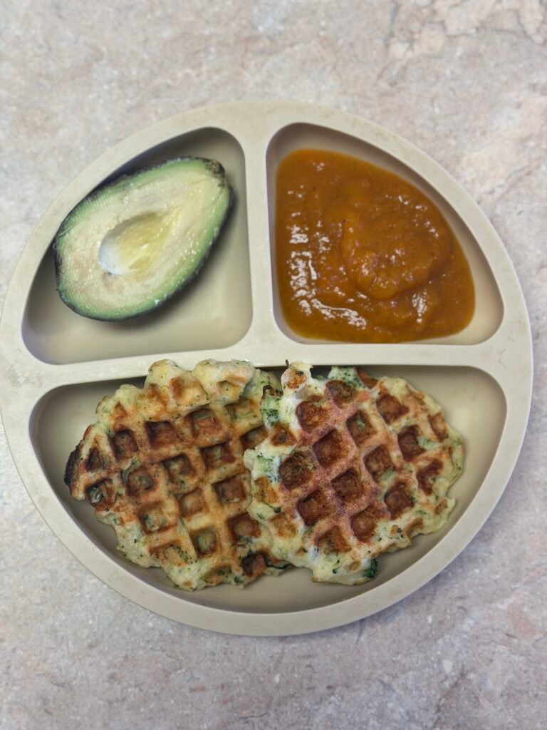 Easy Broccoli Potato Waffles — finished dish
