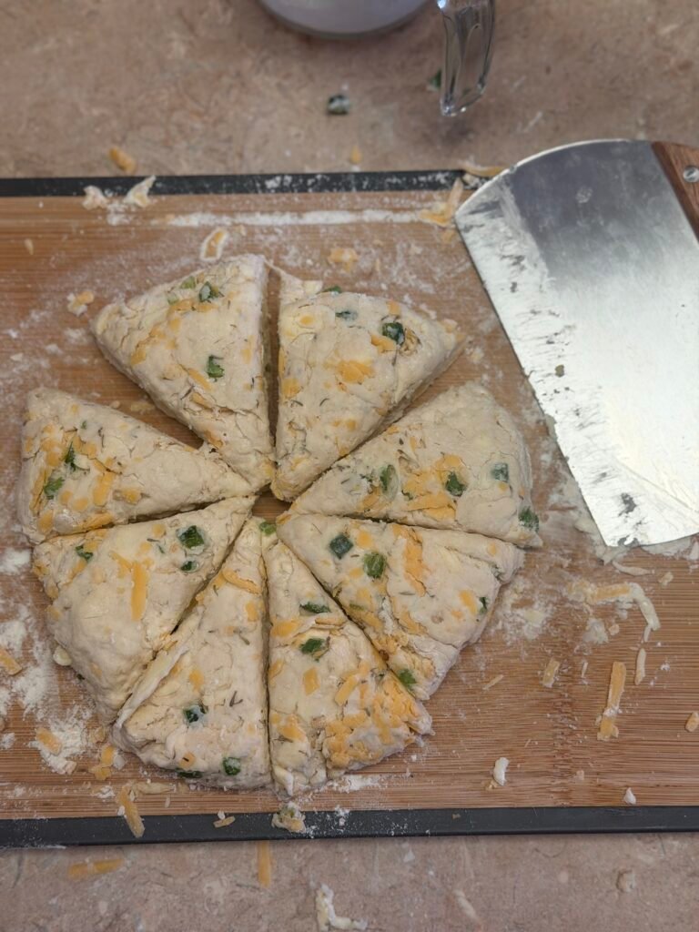 Making Savory Cheddar Jalapeño Scones
