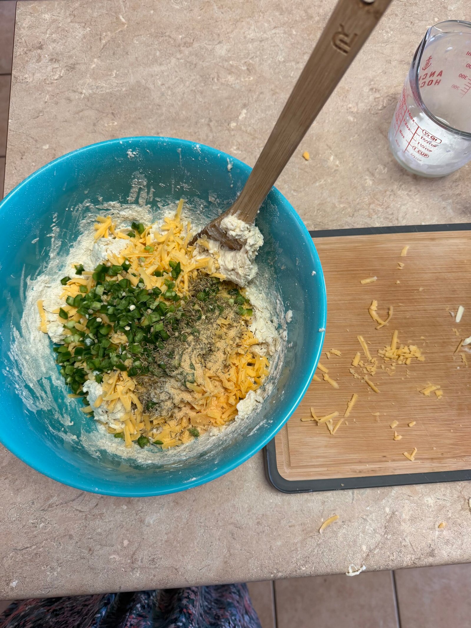 Savory Cheddar Jalapeño Scones ingredients