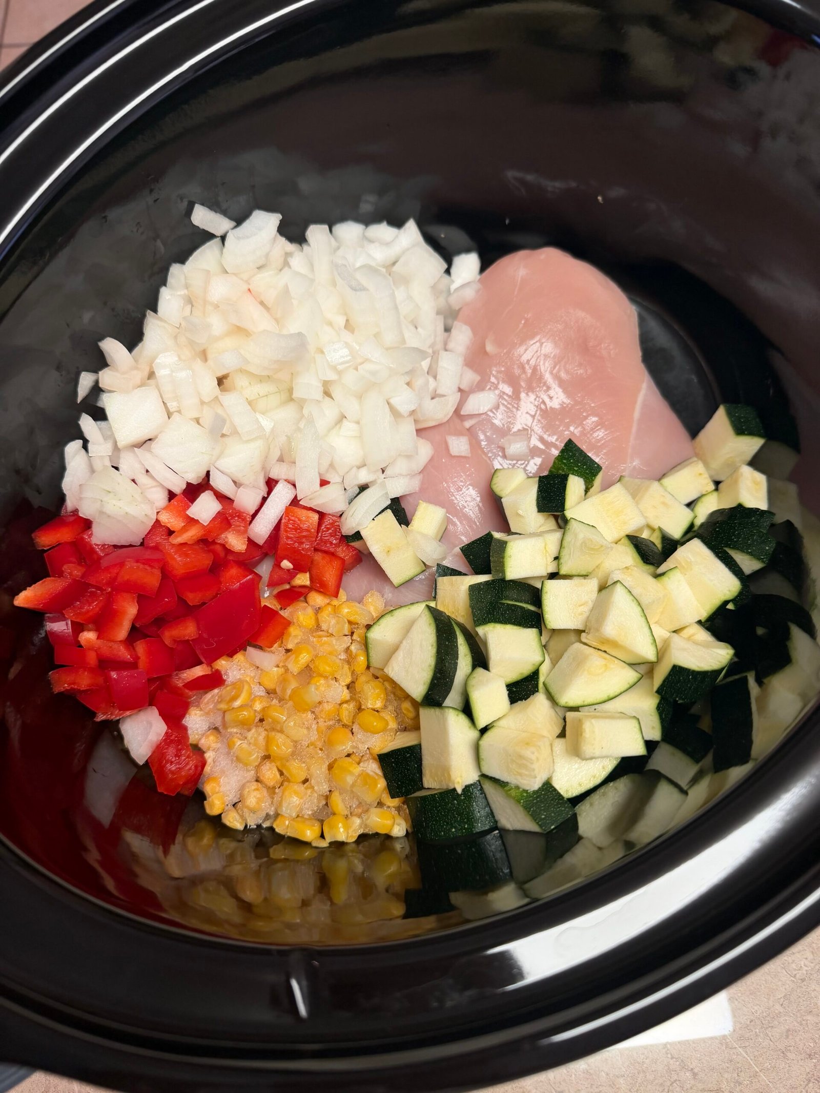 Easy Creamy Enchilada Casserole ingredients