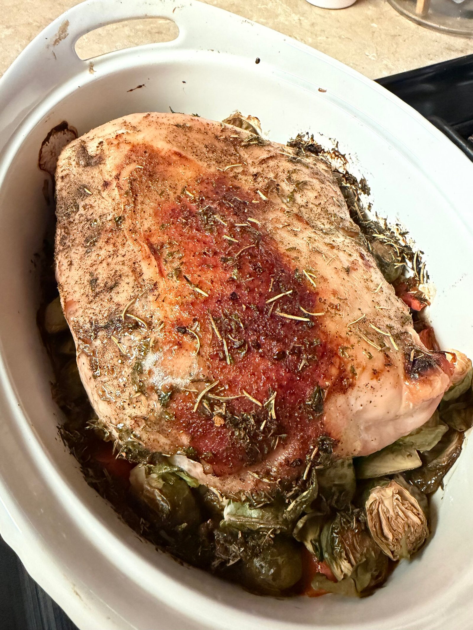 Honey Balsamic Turkey Breast — finished dish
