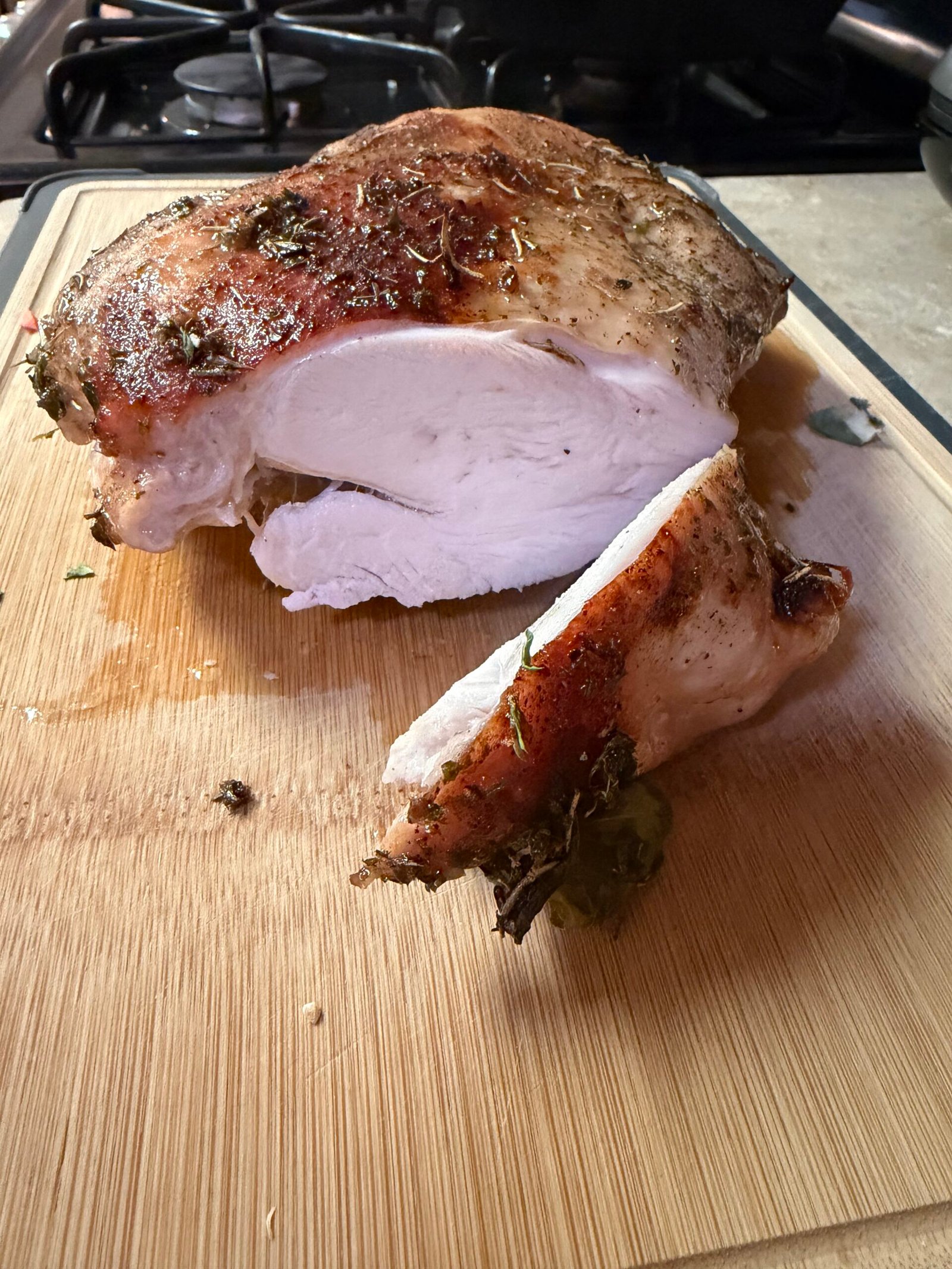 Honey Balsamic Turkey Breast — finished dish
