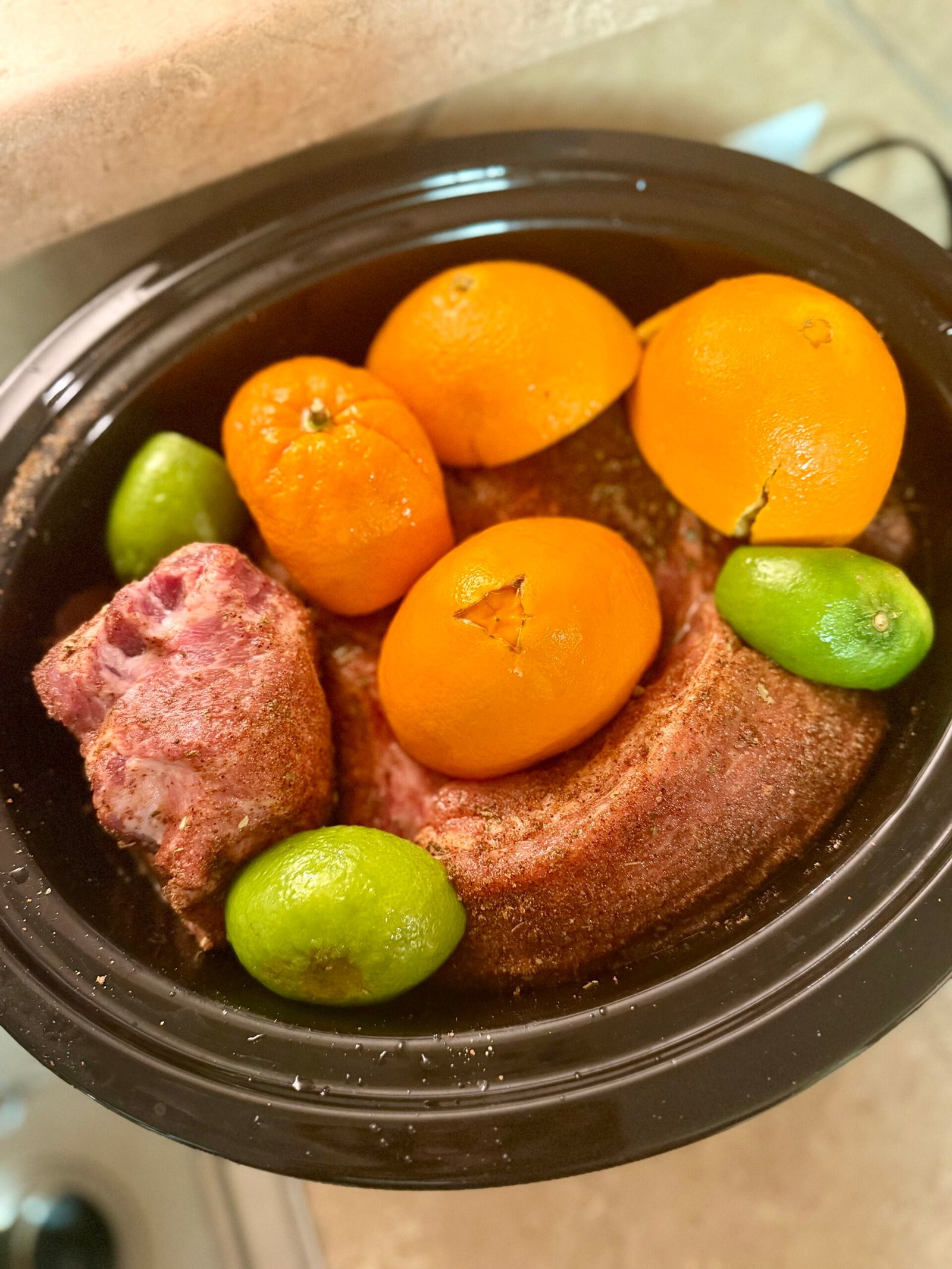 Easy Pork Carnitas with Peach Salsa ingredients