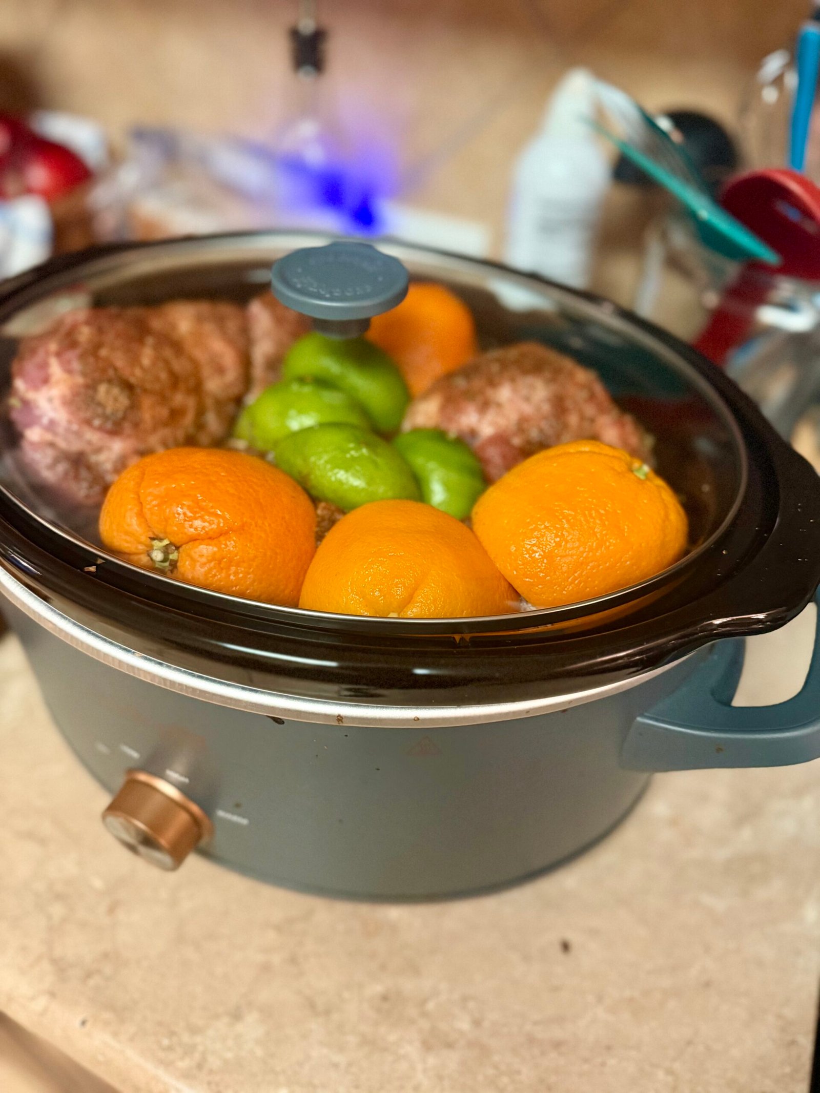 Easy Pork Carnitas with Peach Salsa ingredients