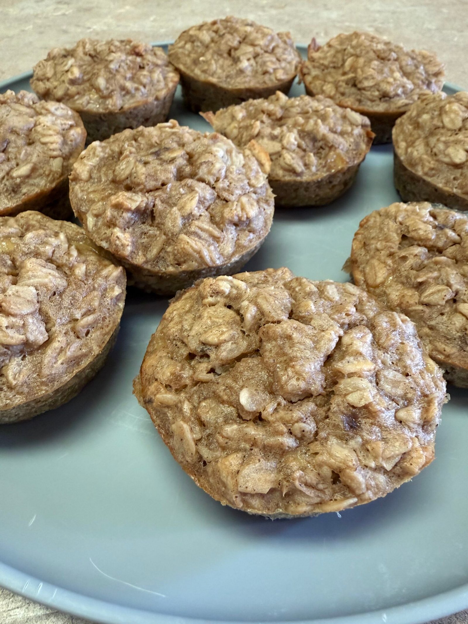 Easy PB Banana Oatmeal Muffins